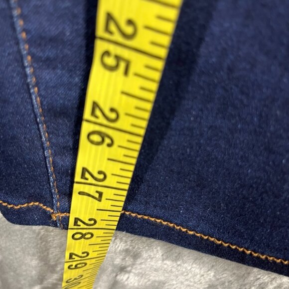 Tahari Jeans Womens Sz 16/33 Blue Seta Silk Denim Skinny Rayon Cotton - Picture 9 of 14